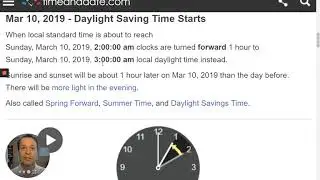 Daylight Savings Time 2019