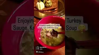 Turkey Italian, Kale, and Wild Rice Soup. ❄️Warm, cozy recipes made for cold days. 🍲