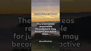The brain areas responsible for judgment may become less active when... #shorts #psychology #love
