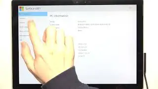 How to enable or disable the front camera in the UEFI (BIOS) of the MICROSOFT Surface Pro 5