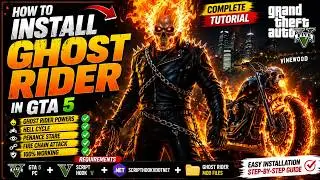 🔥 How to Install Ghost Rider in GTA 5 | JulioNIB Mod Tutorial 🔥Complete tutorial  🔥@modsgamer77