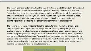Global Potash fertilizer market (2019-2027): Sales, Price, Revenue, Gross Margin and Industry Size