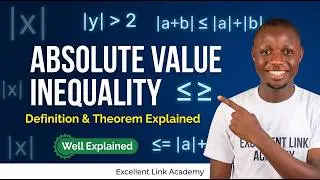 The Concept Of Absolute Value in Inequality | Definition & Theorem | Well Explained #inequality