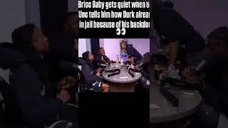 Bricc baby get quiet when 607 unc tells him how durk already in jail because of his backdoor