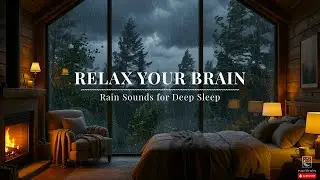 INSOMNIA RELIEF 🌪️ Brutal Typhoon Rain & Extreme Wind | Cozy Forest Bedroom Sleep Ambience