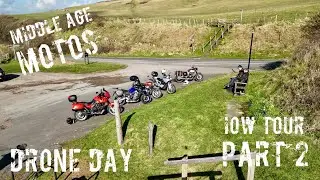 PART 2 Isle Of Wight motorcycle ride Drone day  IOW POV MOTOVLOG TRIUMPH TIGER 955i.6.3.24.