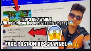 Hacker Using GodNixon 800k Subs Channel -Hacker Hided Godnixon Tips Videos -Must Watch #helpgodnixon