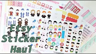 Etsy Sticker Haul | JujuAllOver, MadeByElissa, HighGlowDesigns etc