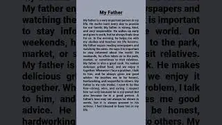 My Father 💙 | Easy English Reading for Students