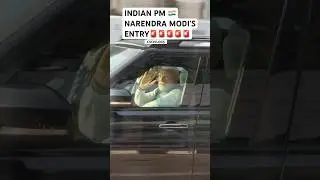Въезд премьер-министра Индии Нарендры Моди с SPG Security #AHORTS#INDIA#car#narendramodi