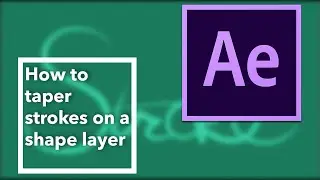 How to taper strokes in After Effects