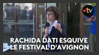 Visite express de Rachida Dati à Avignon : la ministre de la Culture esquive le festival