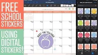 Using Digital Planner Stickers | FREE School Digital Planner Stickers