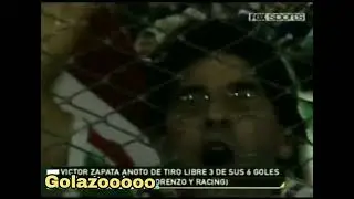 VELEZ CAMPEON 2009 Golazo de Victor zapata Velez vs Racing 2009