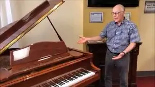 Tom Buglio's Red Mahogany Samick Baby Grand