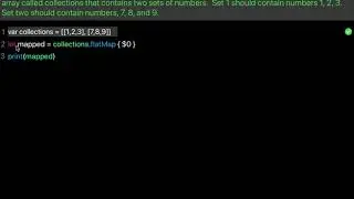 Learn swift: Call flatMap on Array of arrays