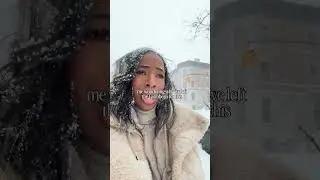 Когда снег заставляет тебя сомневаться во ВСЁМ🥶 #makeupshorts