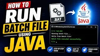 How to execute batch file using java code |  Run batch file from java | Call batch file from java