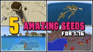 TOP 5 BEST NEW SEEDS for Minecraft 1.16 Nether Update! 1.16 TESTED! Bedrock MCPE PS4 Xbox Switch EP5