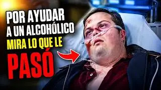 😥 Por AYUDAR a un ALC0HOL1C0 mira lo que le paso a este CHICO con S. DOWN | Resumen de peliculas
