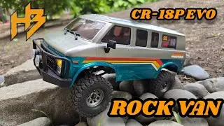 Hobby Plus CR-18P EVO ROCK VAN First Drive & Crawl
