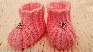 Botitas de bebé tejidas a crochet paso a paso
