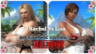 Dead or alive 5 Last Round Rachel vs Lisa Zack Island Swimwear Costume. HD