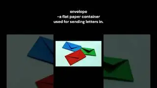 envelope meaning and pronunciation