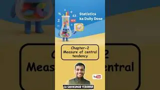 Statistics | Tendency | Concept - AM Formula | CA Shivkumar Yerawar Foundation #cafoundationexam
