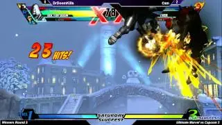 Saturday Slugfest V - UMvC3 W2 - DrDoomKills vs Cam