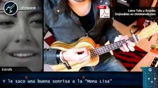 Muerte en Hawaii CALLE 13 Ukulele Cover Letra | Tutorial Demo Christianvib