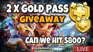 🔴2X GOLD PASS Giveaway | Legends Attacks | Base Visit | COC #CLAShthetics