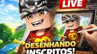 🖌️ Cartoon Minecraft Ao Vivo: Desenhando Inscritos | zTede