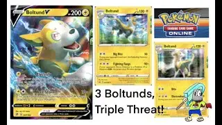 3 Different Boltunds in one deck! (PTCGO: Pokemon Rebel Clash STANDARD deck & gameplay)