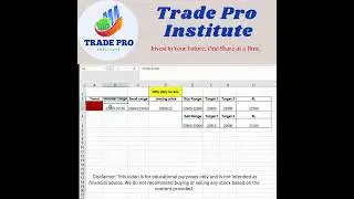Nifty Daily Update 📈 | Market Levels & Trends  #excel #bankniftyoptionsintradaytradingstrategies