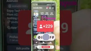 Turn off one sitting get 100k Followers in Instagram 🎉🤩🥳#azarchannel #instagram #followers