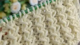Amazing!! 🔥A wonderful two-needle knitting pattern consisting of a single row #crochet #