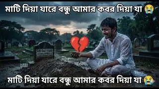 মাটি দিয়া যারে বন্ধু আমার কবর দিয়া যা 😭💔 Full Song | Most Emotional Bangla Sad Song 2025