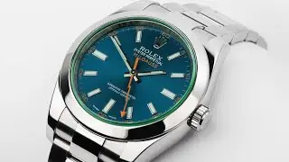 Pre-Owned Rolex Oyster Perpetual Milgauss 116400GV Z-Blue dial 40 mm