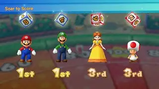 Mario Party 10 - Mario vs Luigi vs Daisy vs Toad - Airship Central