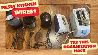 How to Organize Kitchen Appliance Cords | Organizing Kitchen Gadget Wires | Easy & Neat
