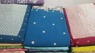 PURE VISCOSE GEORGETTE BANARASI DESIGNER SET|SEMIRAWSILK WITH THREADWORK DUPATTA|GEORGETTE SET