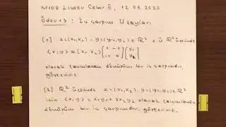 M 108 Lineer Cebir ll, Ödev13: İç Çarpım Uzayları, Prof.Dr. Himmet CAN