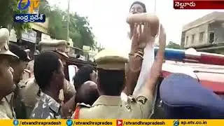 TDP Leader's House Demolished by Officials | TDP Leaders Arrested | Nellore
