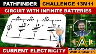 CURRENT ELECTRICITY | PATHFINDER| MCQ 13| INFINITE LADDER CONTAINING BATTERIES| THEVENIN APPLICATION