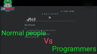 Normal people vs programmers//programmer status//cse status//programming student status