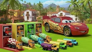 DACIA, МАШИНА MCQUEEN, СКОРАЯ ПОМОЩЬ, ПОЛИЦЕЙСКИЕ МАШИНЫ, ПЕРЕВОЗКА НА ГРУЗОВИКАХ! FS22 #05