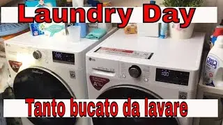 LAUNDRY DAY - UNA GIORNATA DI LAVATRICI - LAVATRICE E ASCIUGATRICE LG ( con RECENSIONE ASCIUGATRICE)
