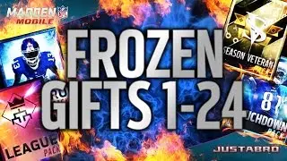 ALL 1-24 FROZEN GIFTS PACK OPENING! - Madden Mobile 16