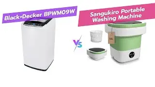 Portable Washer Showdown: BLACK+DECKER BPWM09W vs 16L Mini Washer Foldable & Dryer 🧺⚖️ Best Compact